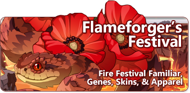 Flameforger's Festival: Fire Festival Familiar, Genes, Skins, Scene & Apparel